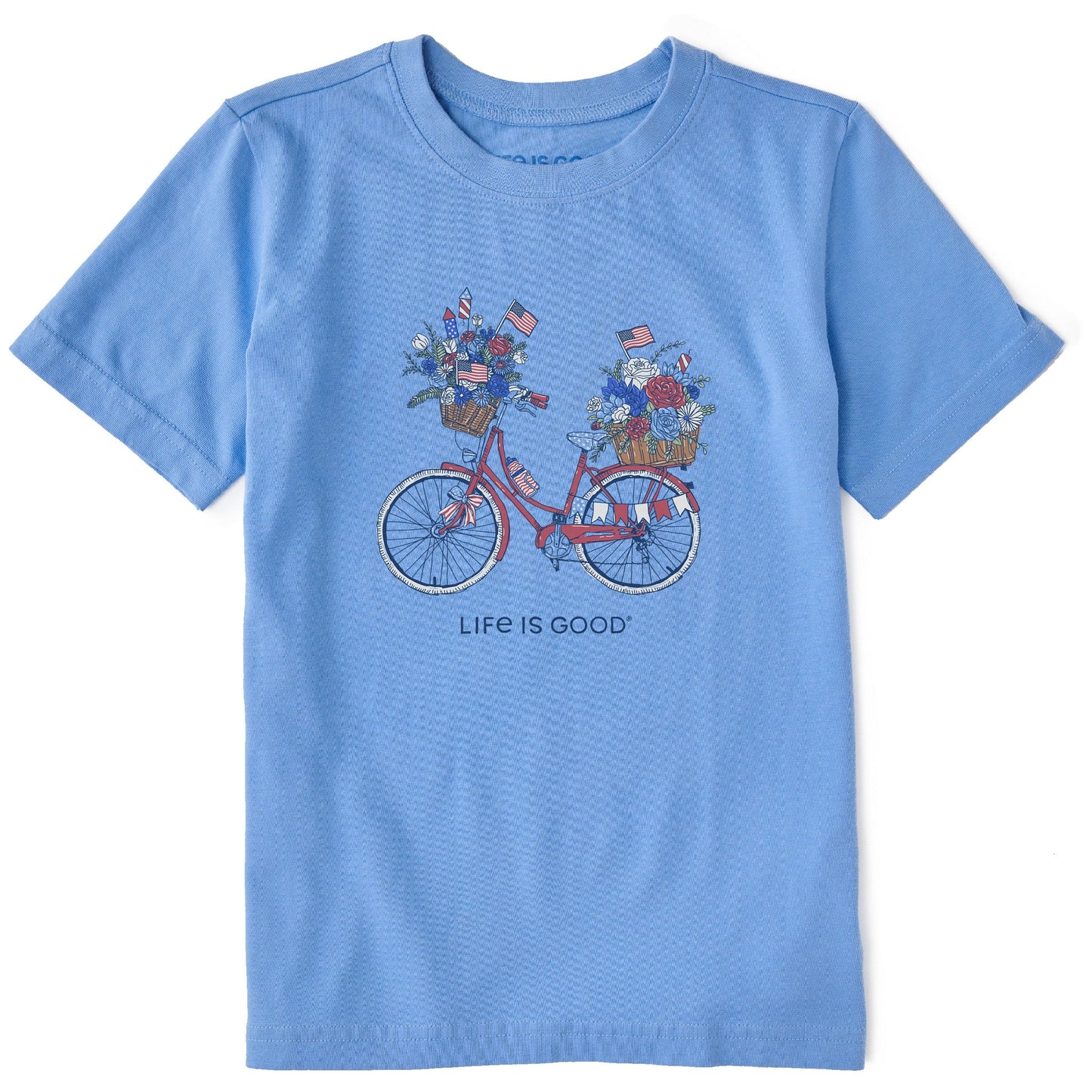 Kids USA Flower Bike Short Sleeve Crusher Tee