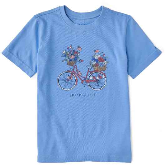 Kids USA Flower Bike Short Sleeve Crusher Tee