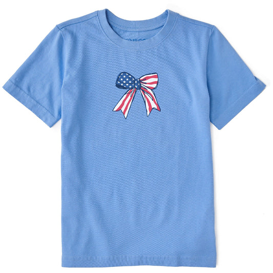 Kids USA Bow Short Sleeve Crusher Tee