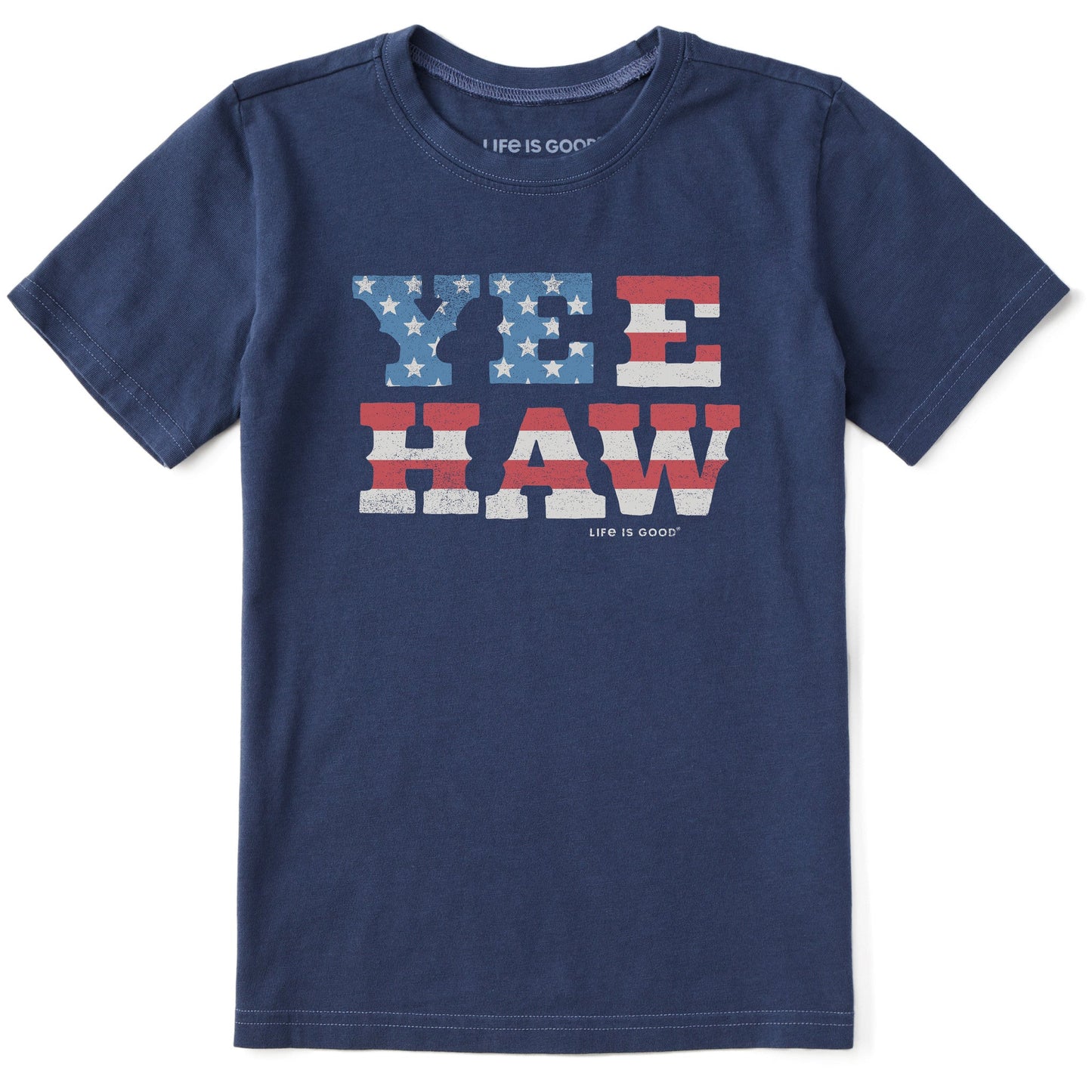 Kids Yeehaw USA Short Sleeve Crusher Tee