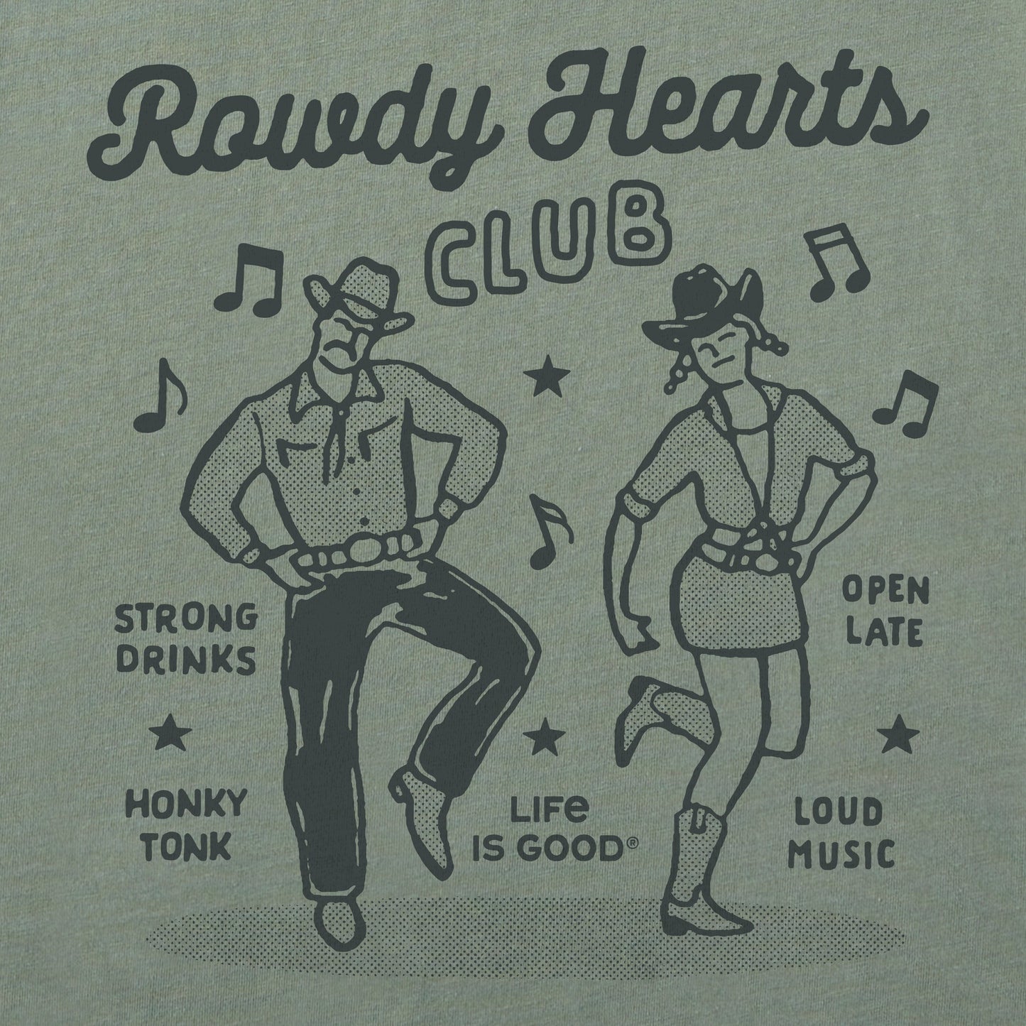 Men's Rowdy Hearts Club Short Sleeve Tee