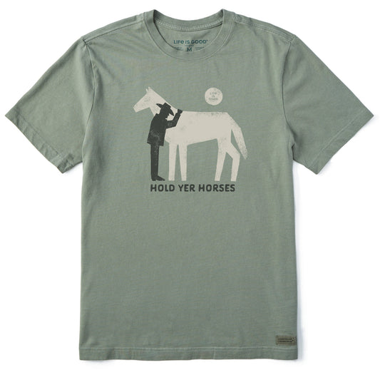Men's Hold Yer Horses Cowboy Short Sleeve Tee