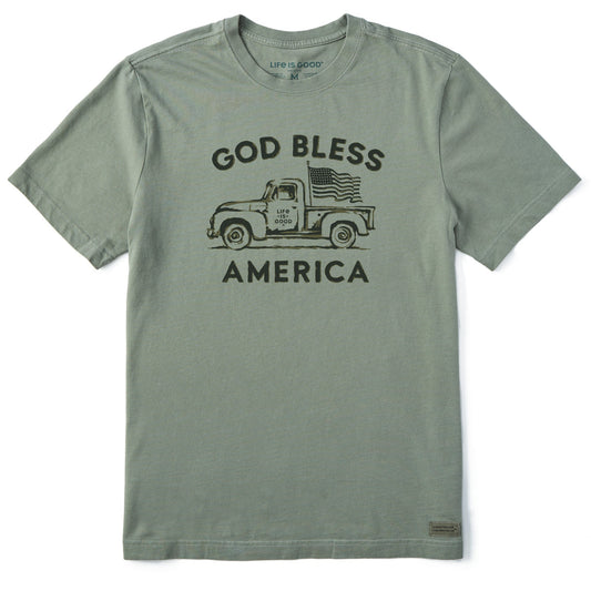 Men's God Bless American Trucks Short Sleeve Tee