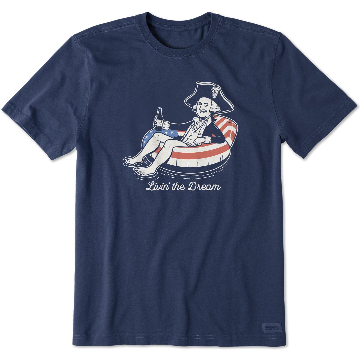 Men's Livin' the Dream George Washington Short Sleeve Tee