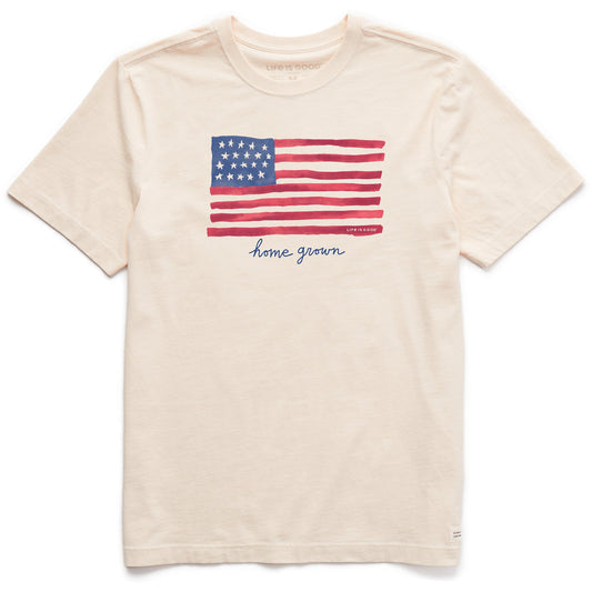 Men's Home Grown Flag Short Sleeve Crusher Tee