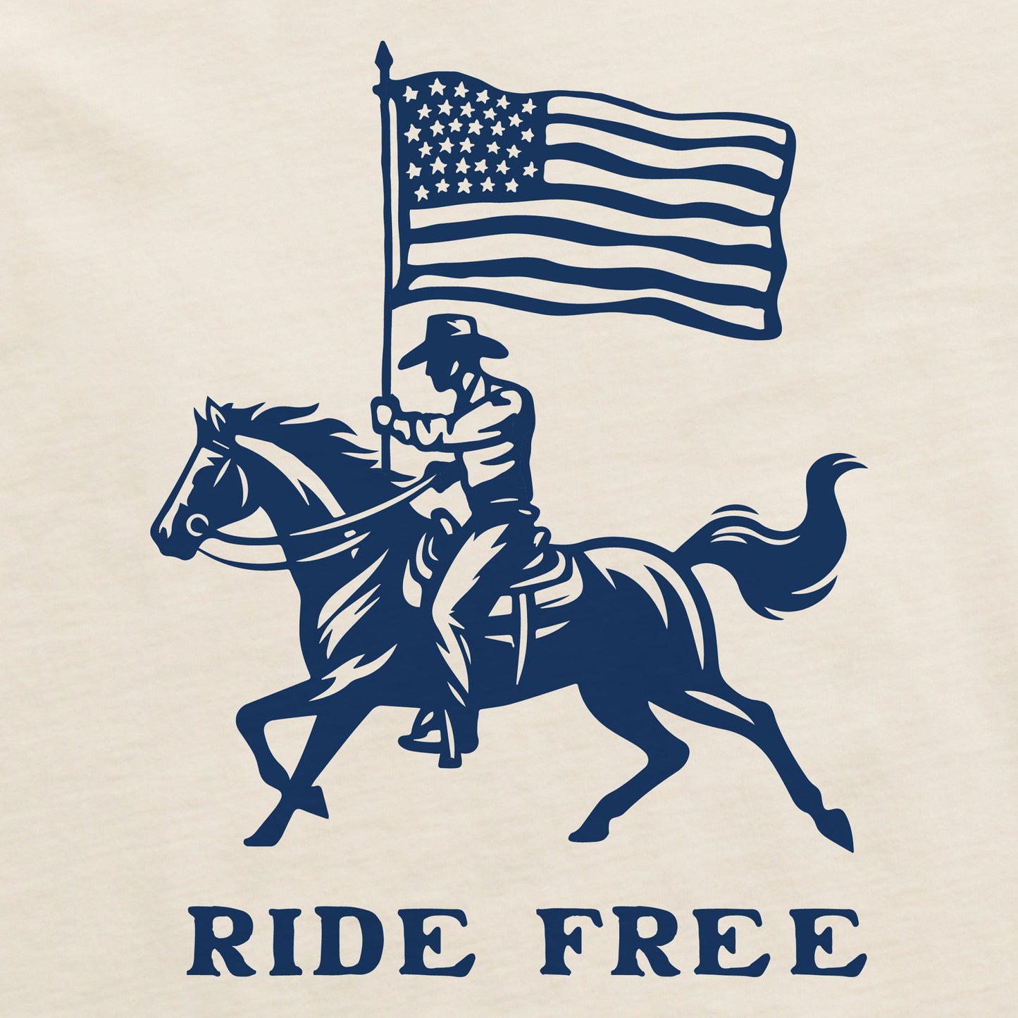 Men's Ride Free Cowboy Short Sleeve Crusher Tee
