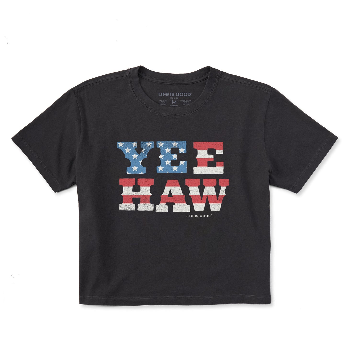 Women's Yeehaw USA Short Sleeve Crusher Boxy Tee