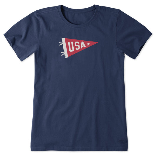 Women's USA Pennant Short Sleeve Tee