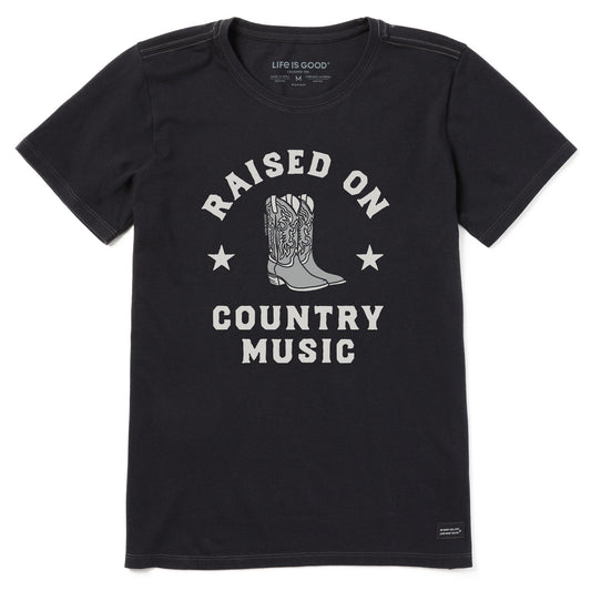 Women's Raised on Country Music Short Sleeve Tee