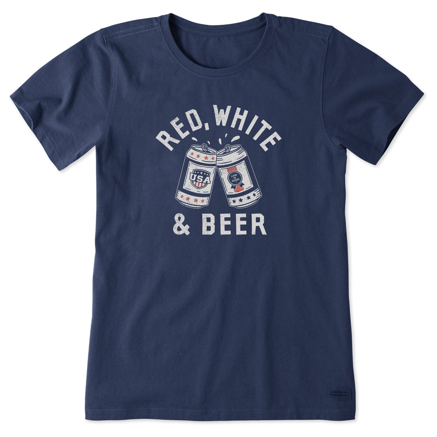 Women's Red White and Beer Short Sleeve Tee