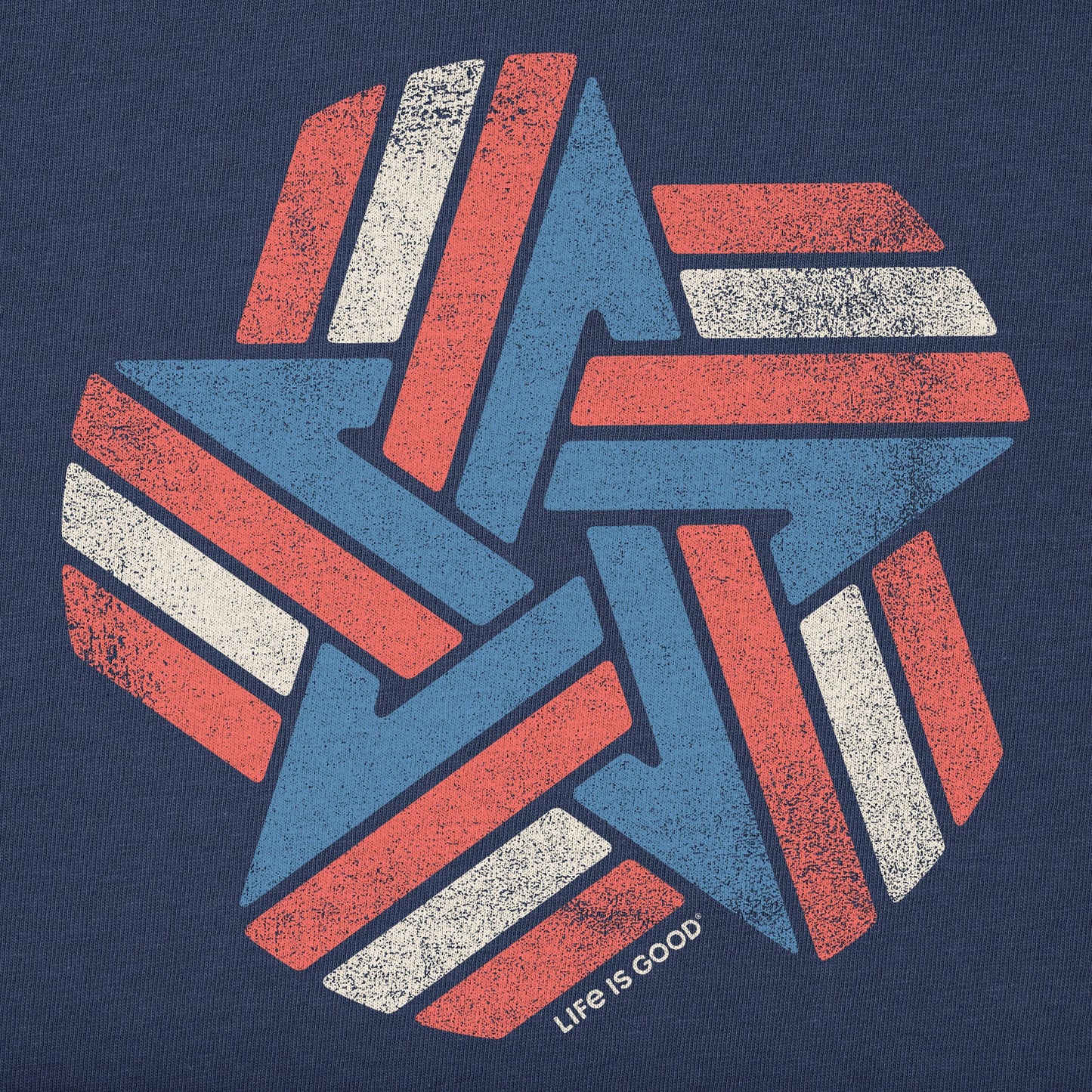 Women's Spangled Star Short Sleeve Vee