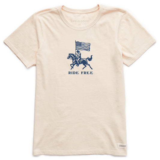 Women's Ride Free Cowboy Short Sleeve Crusher Tee