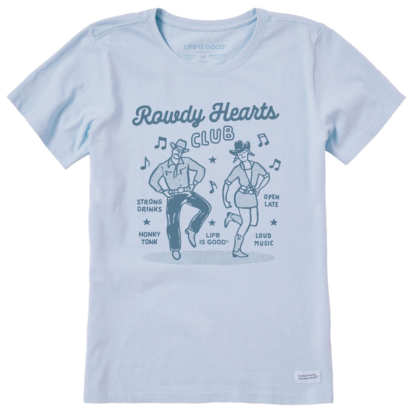 Women's Rowdy Hearts Club Short Sleeve Crusher Tee