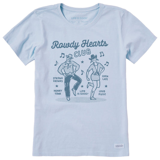 Women's Rowdy Hearts Club Short Sleeve Crusher Tee