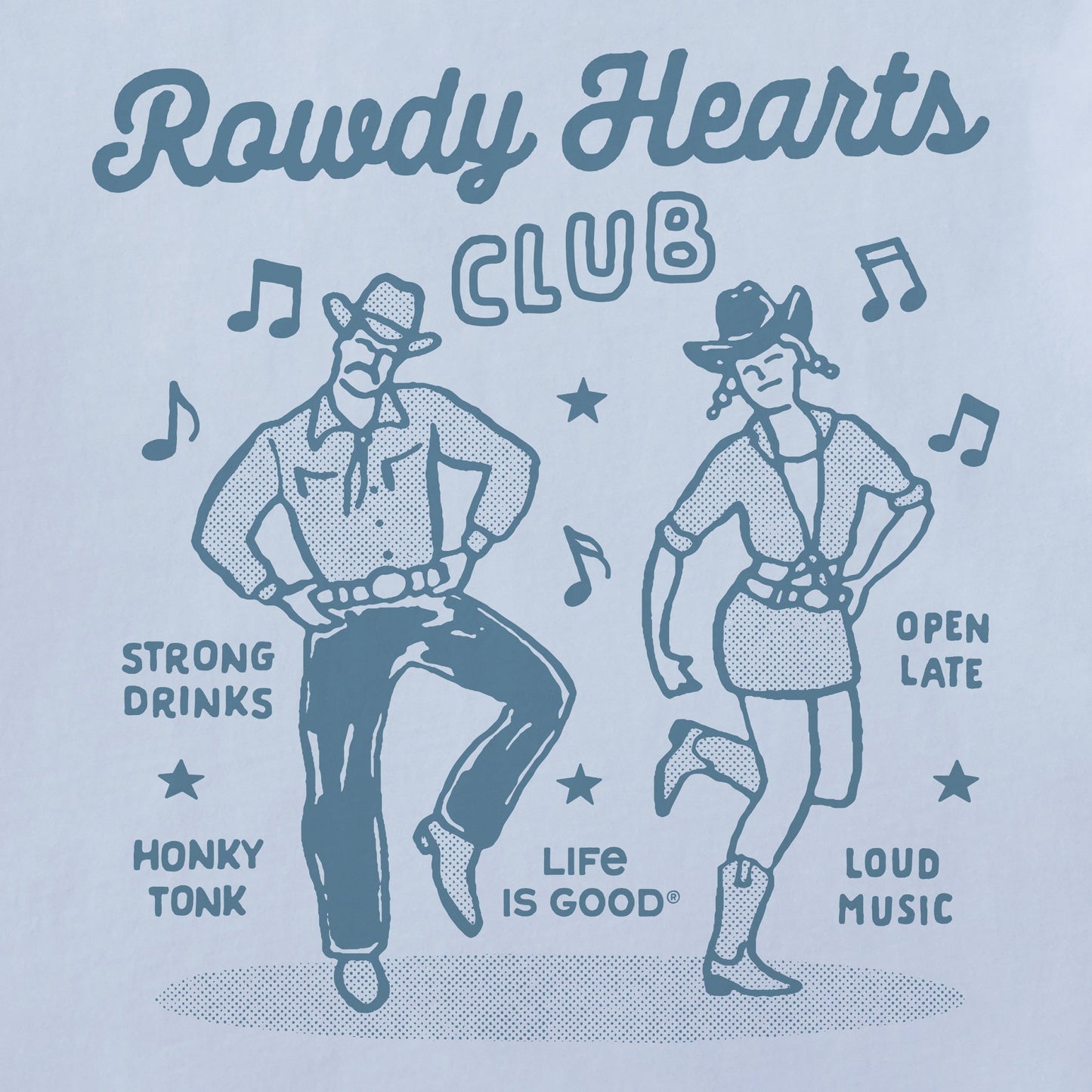 Women's Rowdy Hearts Club Short Sleeve Crusher Tee