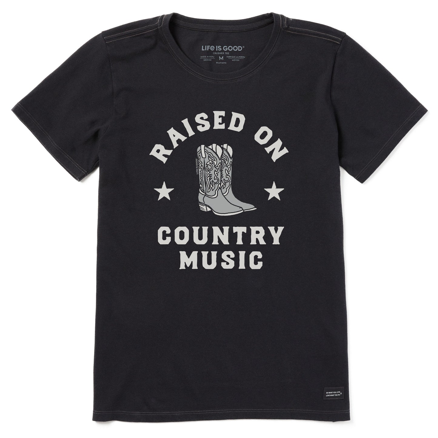 Women's Raised on Country Music Short Sleeve Tee
