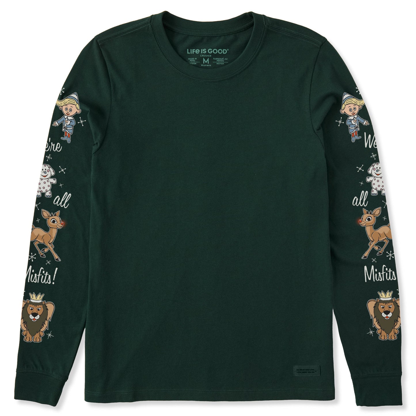 Women's We're All Misfits Friends Long Sleeve Crusher Tee