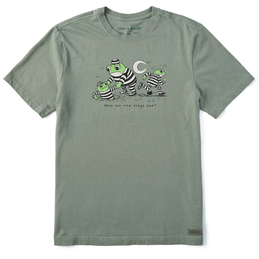 Men's Who Let the Frogs Out? Short Sleeve Tee