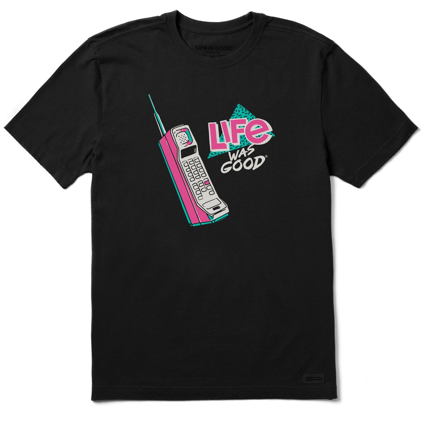 Men's Life Was Good Brick Phone Short Sleeve Tee