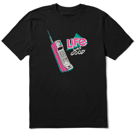 Men's Life Was Good Brick Phone Short Sleeve Tee
