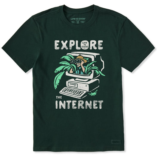 Men's Explore the Internet Short Sleeve Crusher Tee