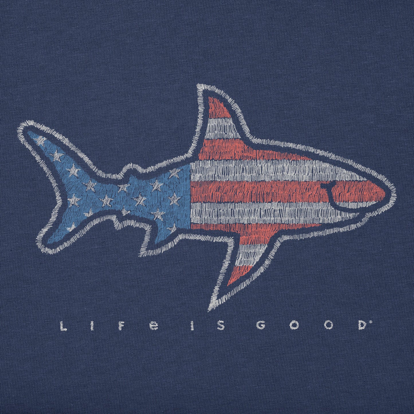 Men's USA Shark Short Sleeve Tee
