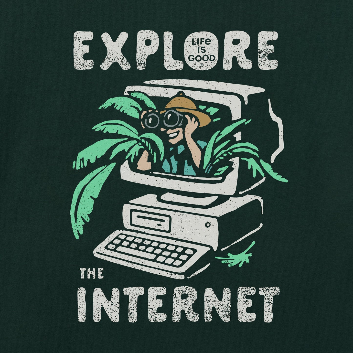 Women's Explore the Internet Short Sleeve Crusher Boxy Tee