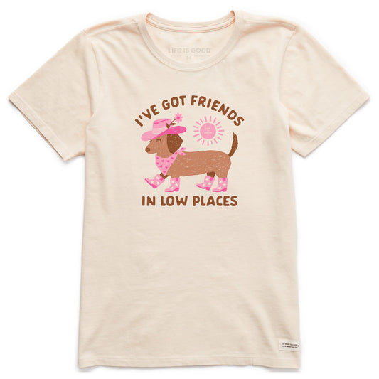 Women's Dachshund Friends Short Sleeve Crusher Tee