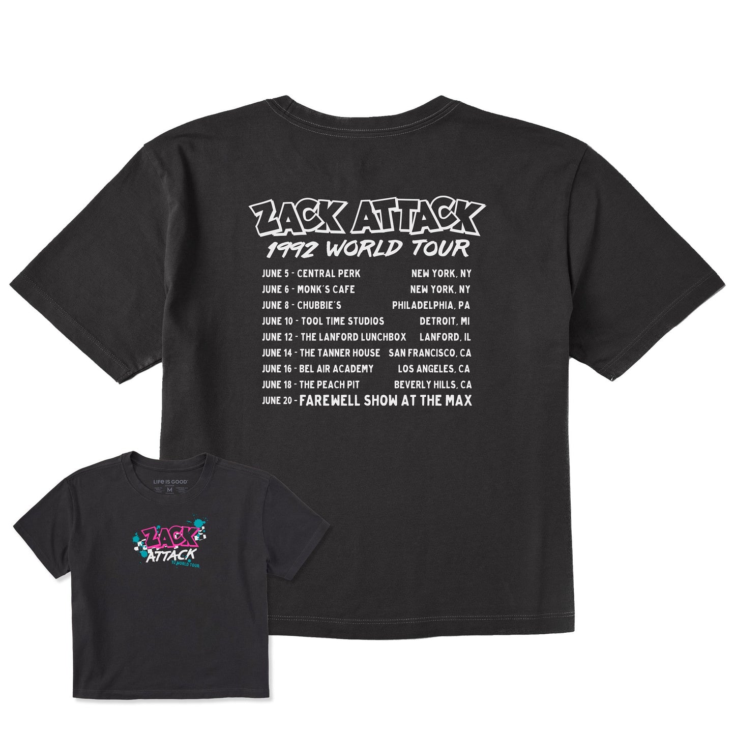 Women's Zack Attack '92 World Tour Short Sleeve Crusher Boxy Tee