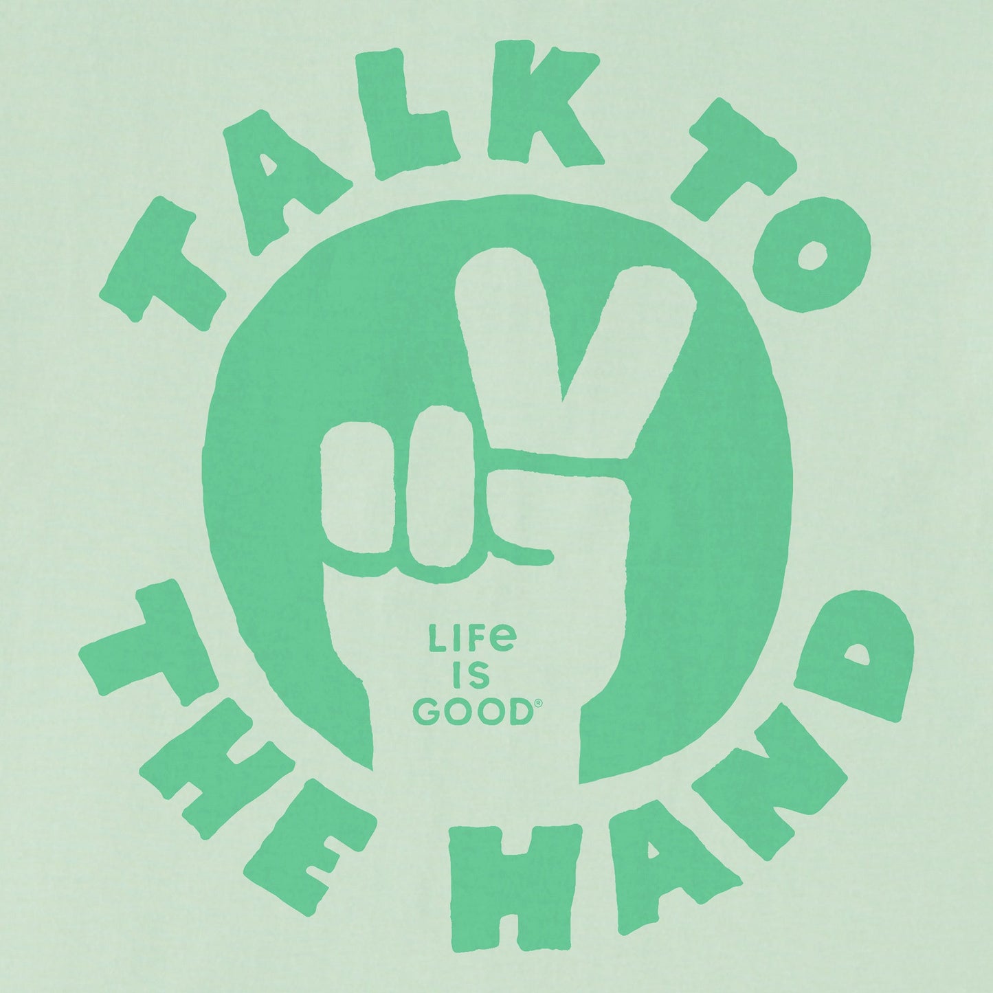 Women's Talk to the Hand Short Sleeve Crusher Boxy Tee