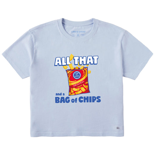 Women's All That and a Bag of Chips Short Sleeve Crusher Boxy Tee