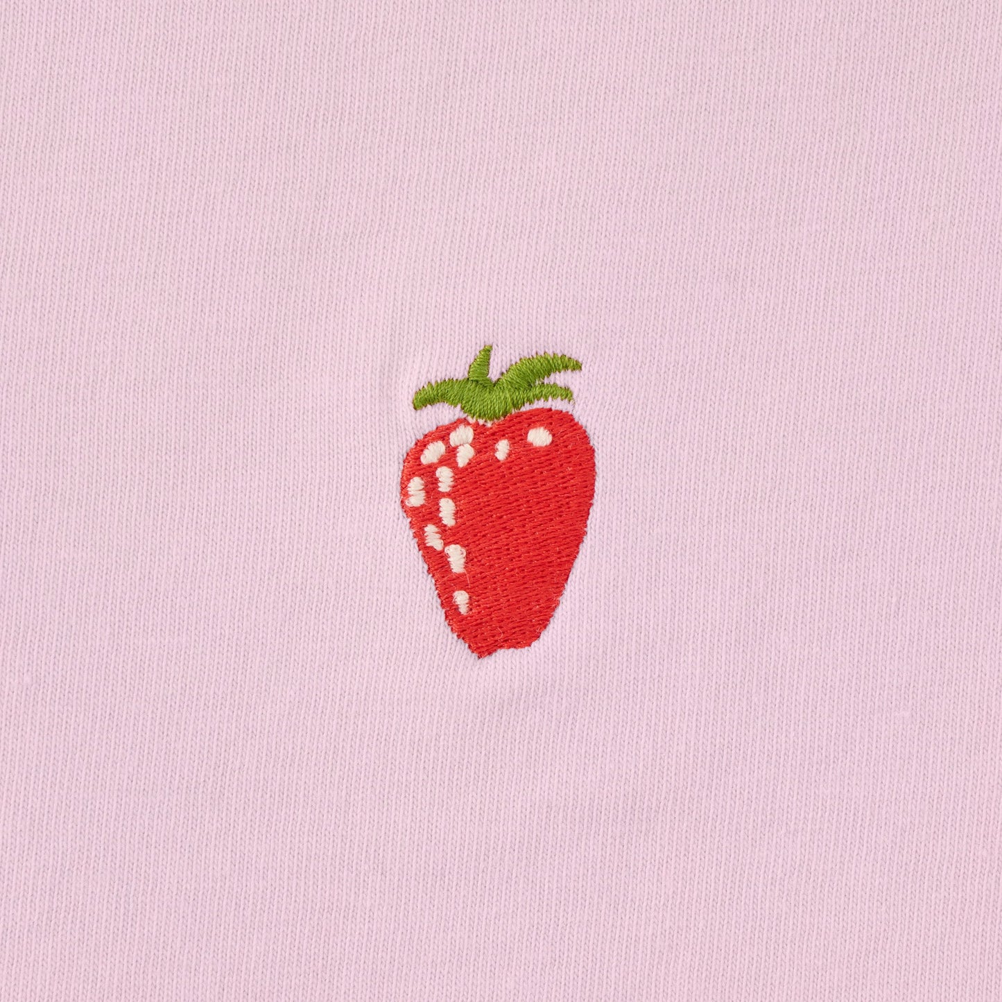 Women's Embroidered Strawberry Short Sleeve Crusher Tee