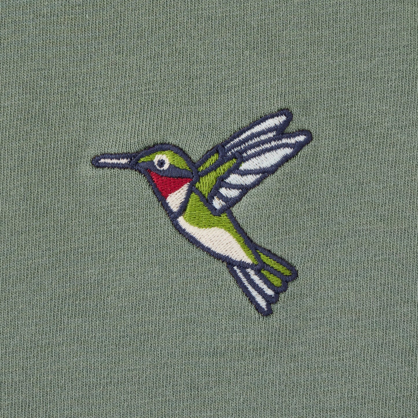 Women's Embroidered Hummingbird Short Sleeve Crusher Tee