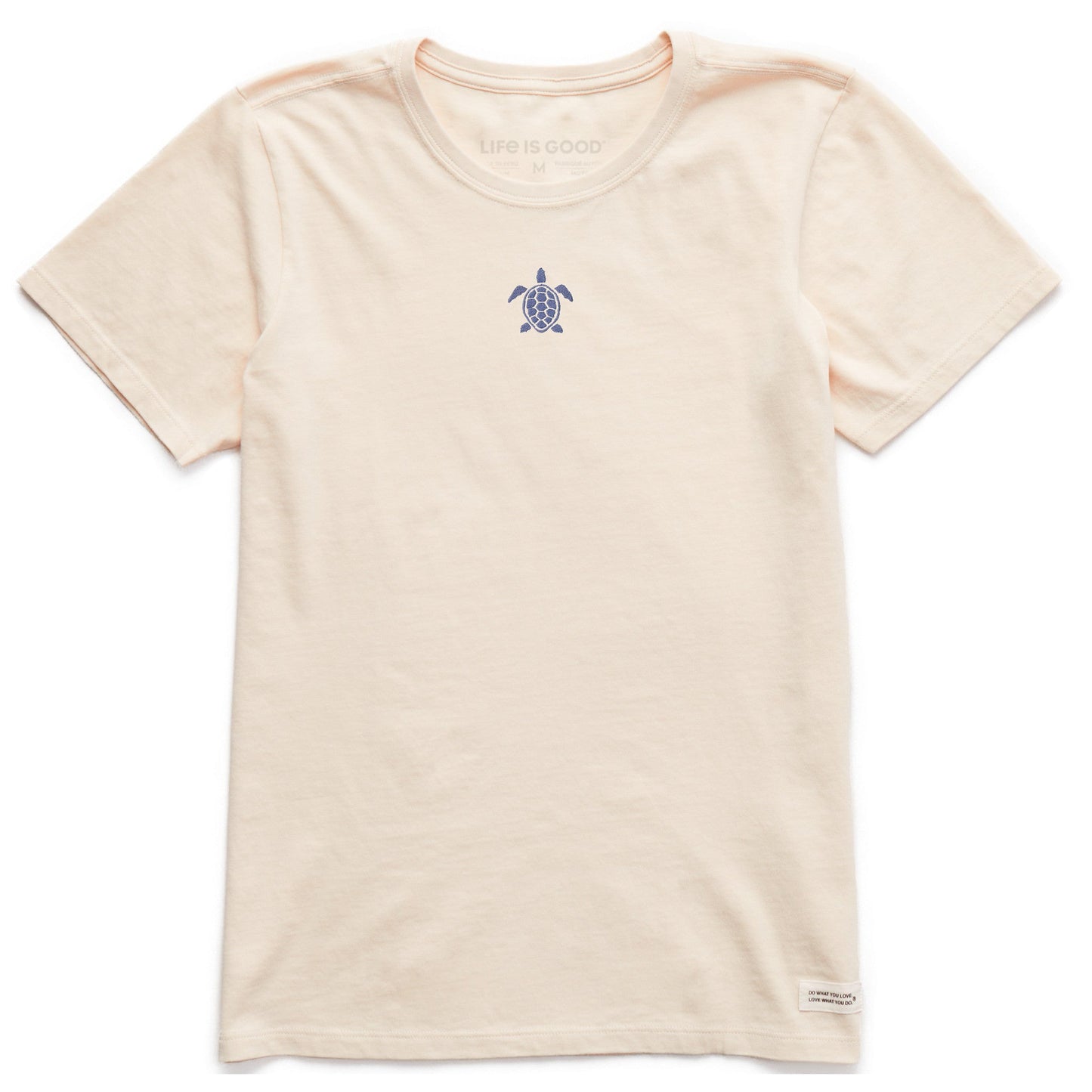 Women's Embroidered Beachy Turtle Short Sleeve Crusher Tee