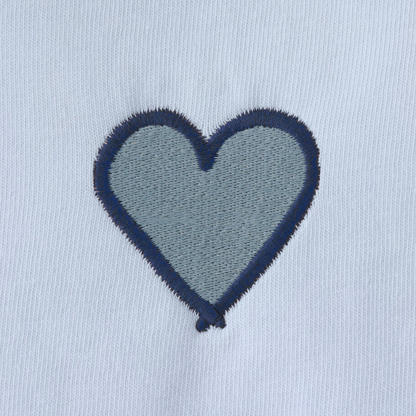 Women's Embroidered Heart Short Sleeve Crusher Tee