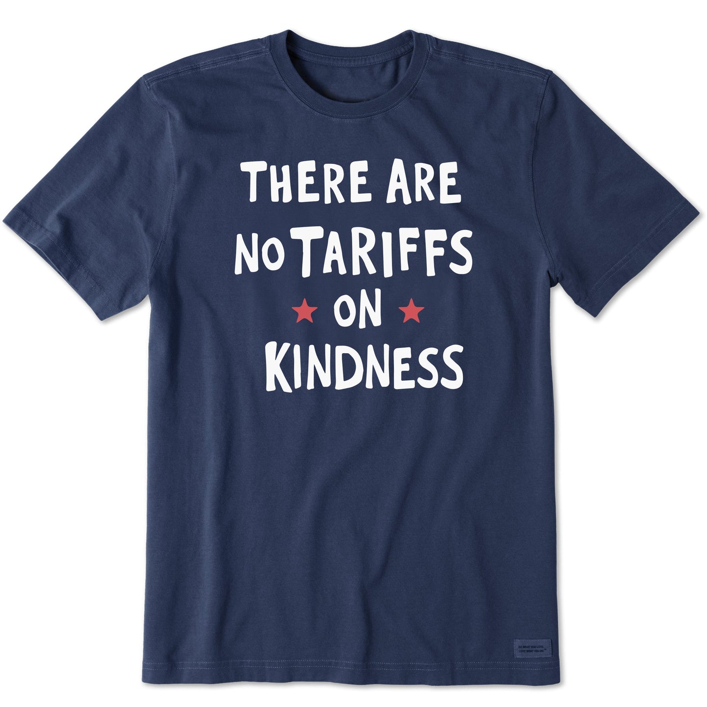 Men's No Tariffs on Kindness Stars Short Sleeve Crusher Tee