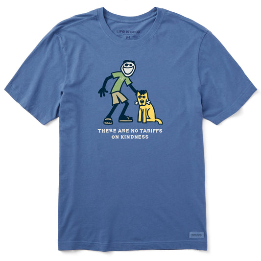 Men's No Tariffs on Kindness Jake n Rocket Short Sleeve Crusher Tee