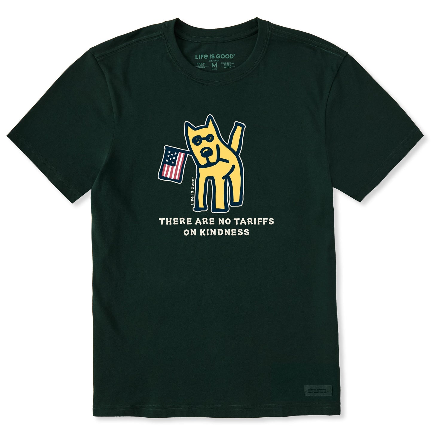 Men's No Tariffs on Kindness Rocket Short Sleeve Crusher Tee