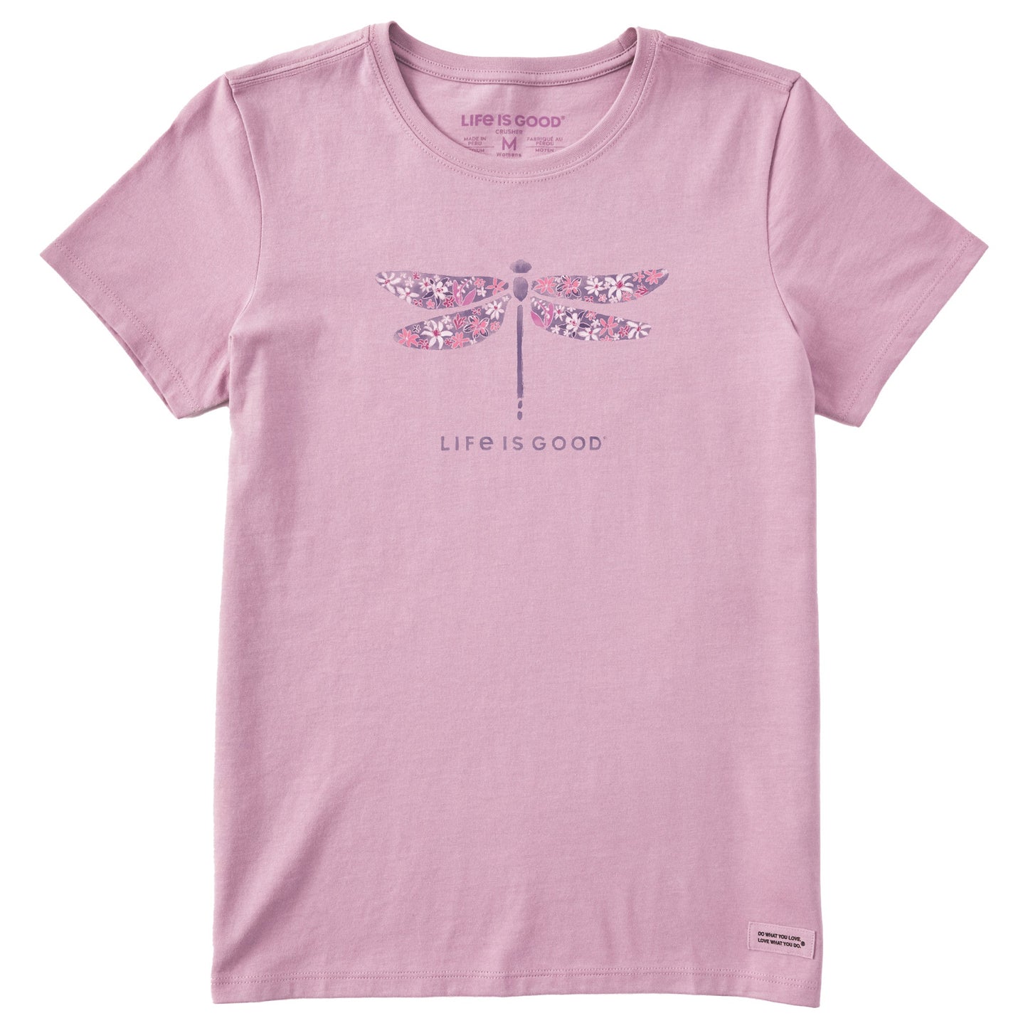 Women's Wildflower Dragonfly Short Sleeve Crusher Tee
