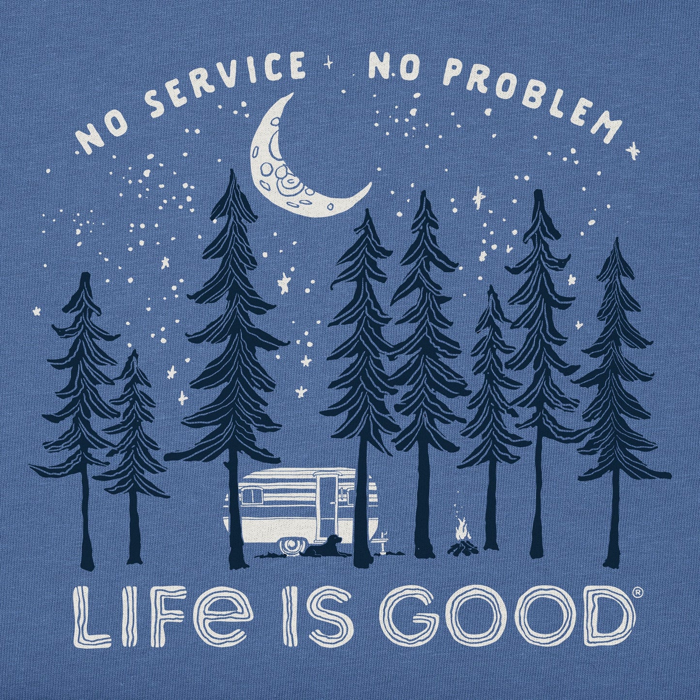 Men's No Service No Problem Camper Short Sleeve Tee