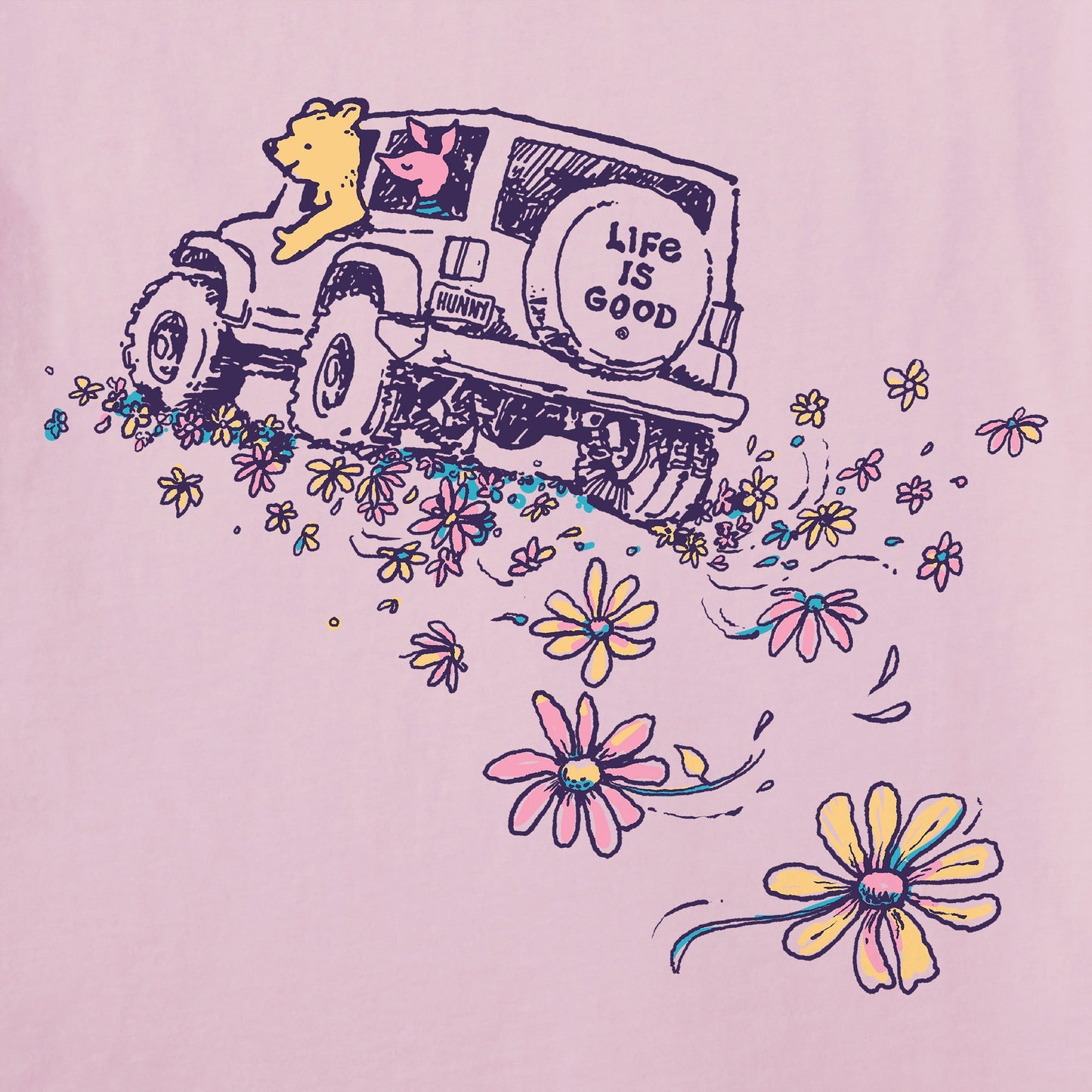 Women's Driving Miss Piggy Short Sleeve Tee