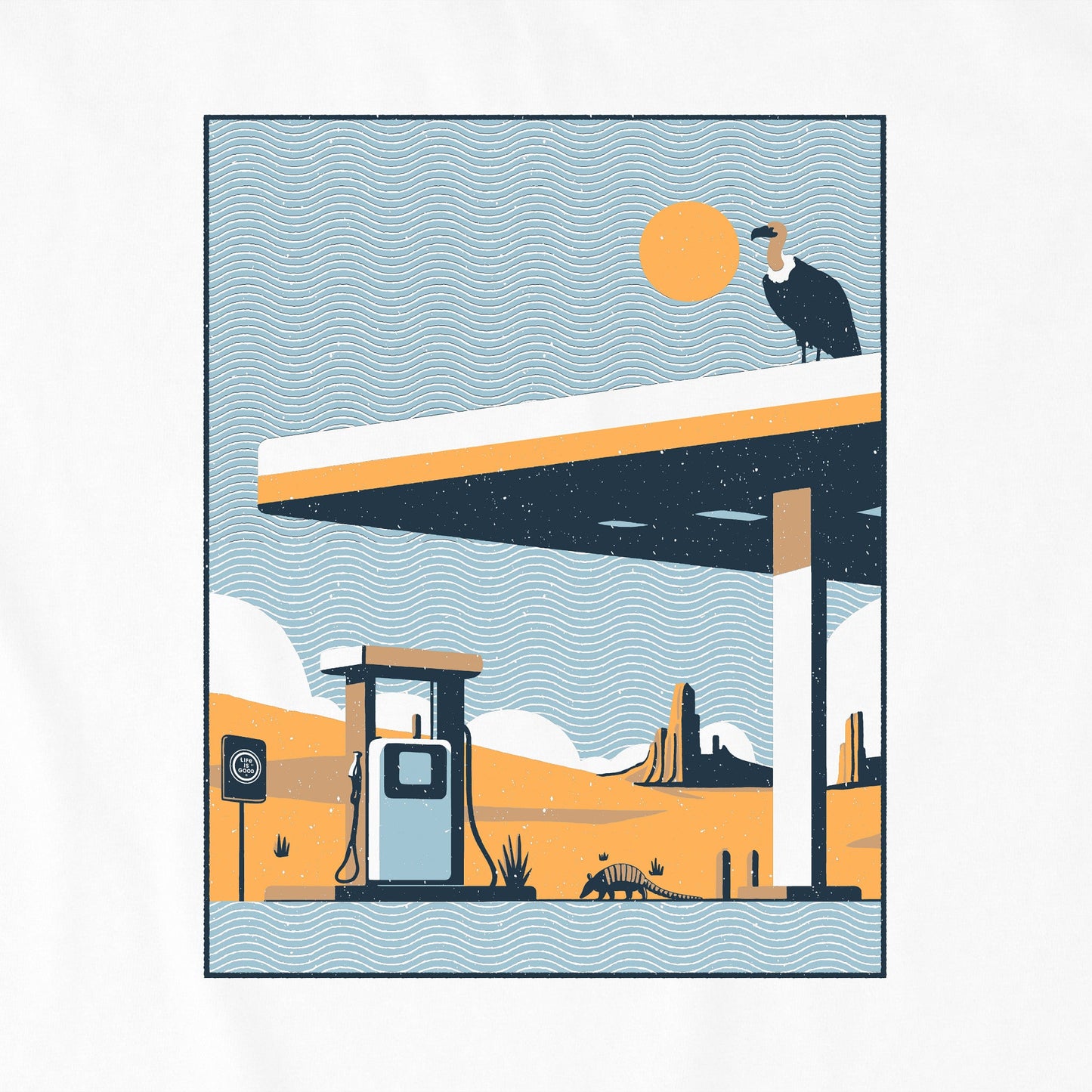 Men's Lonely Gas Station Short Sleeve Tee