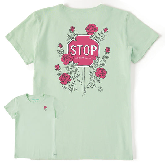 Women's Stop and Smell the Roses Short Sleeve Tee
