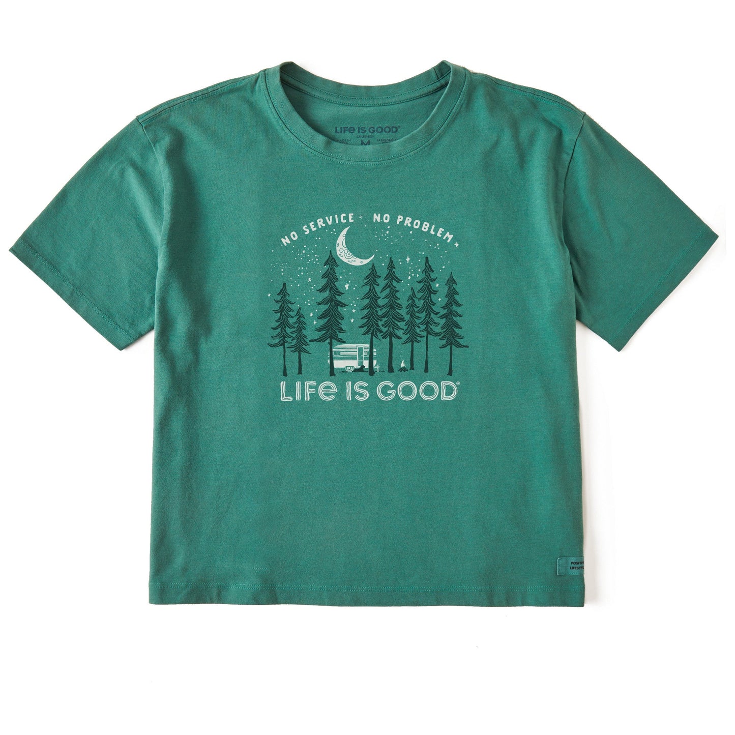 Women's No Service No Problem Camper Short Sleeve Crusher Boxy Tee