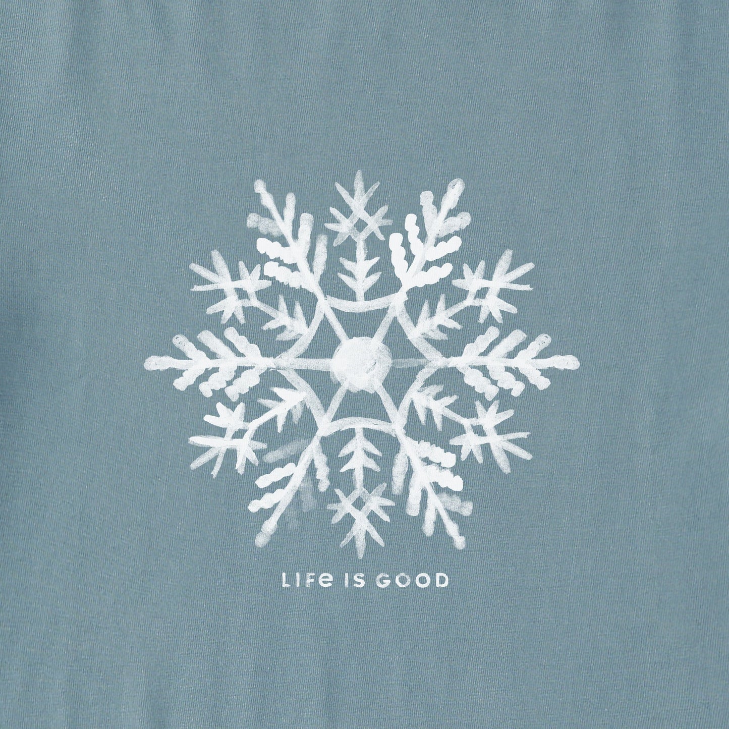 Women's Watercolor Snowflake Long Sleeve Crusher Tee