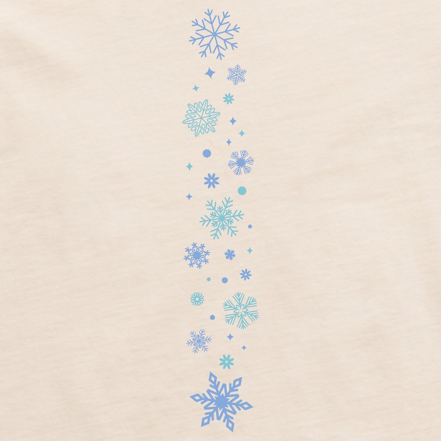 Women's Snowflake Heart Long Sleeve Crusher Tee