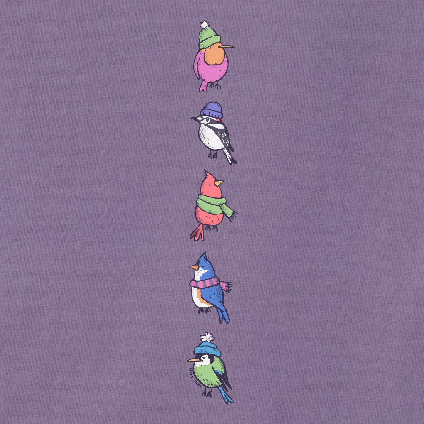 Women's Winter Birds Long Sleeve Crusher Tee