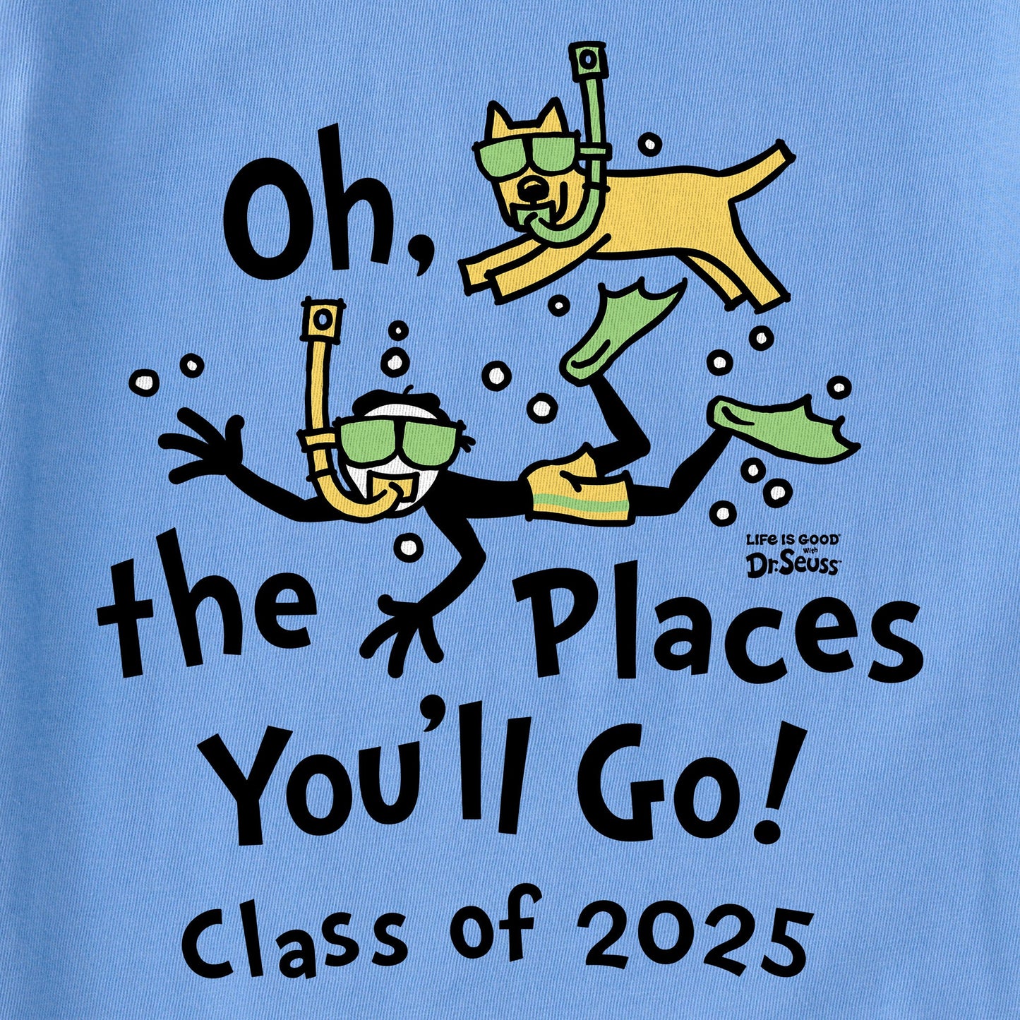 Kids Oh the Places You'll Go Underwater 2025 Short Sleeve Crusher Tee