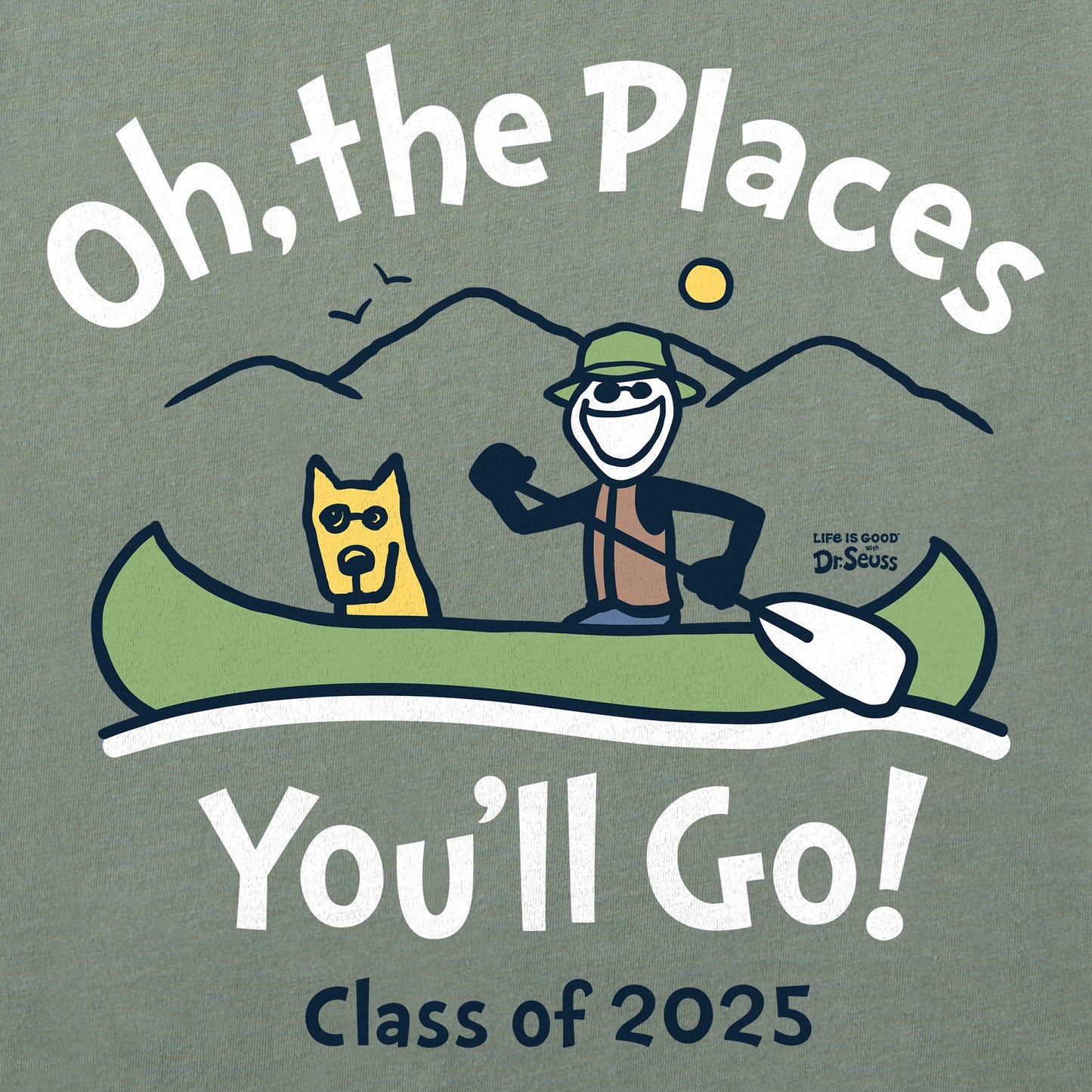 Men's Oh the Places You'll Go in a Canoe 2025 Short Sleeve Tee