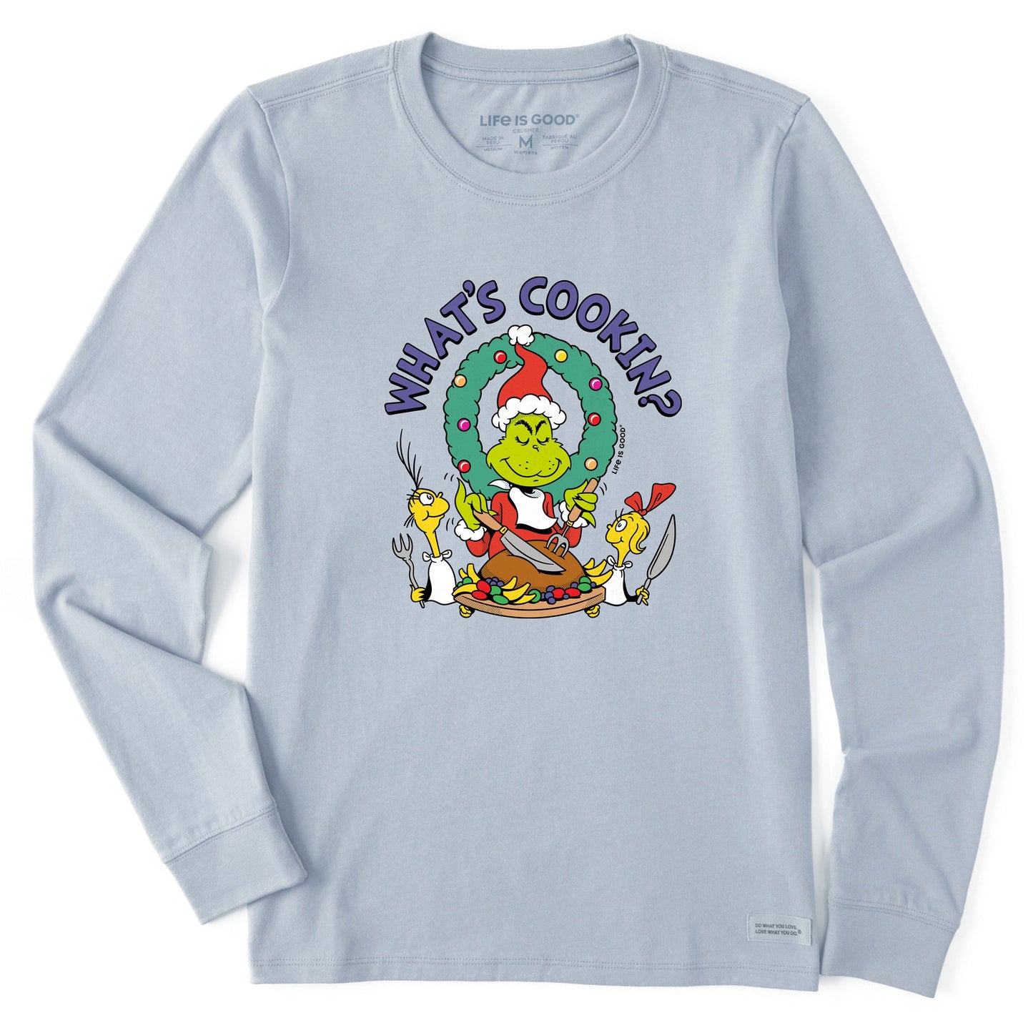 Women's What's Cookin Grinch Long Sleeve Crusher Tee
